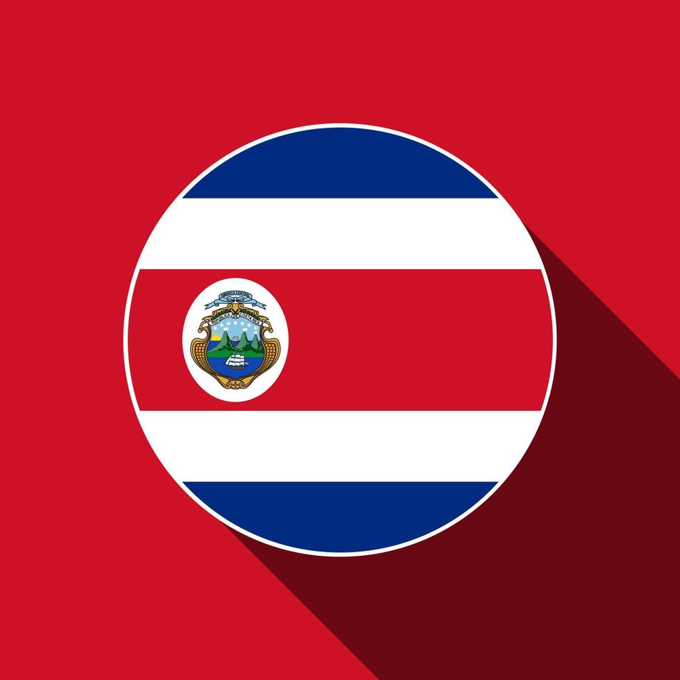 land costa rica. vlag van costa rica. vectorillustratie. vector