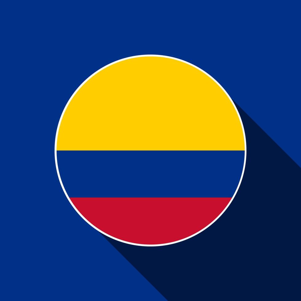 land Colombia. vlag van colombia. vectorillustratie. vector