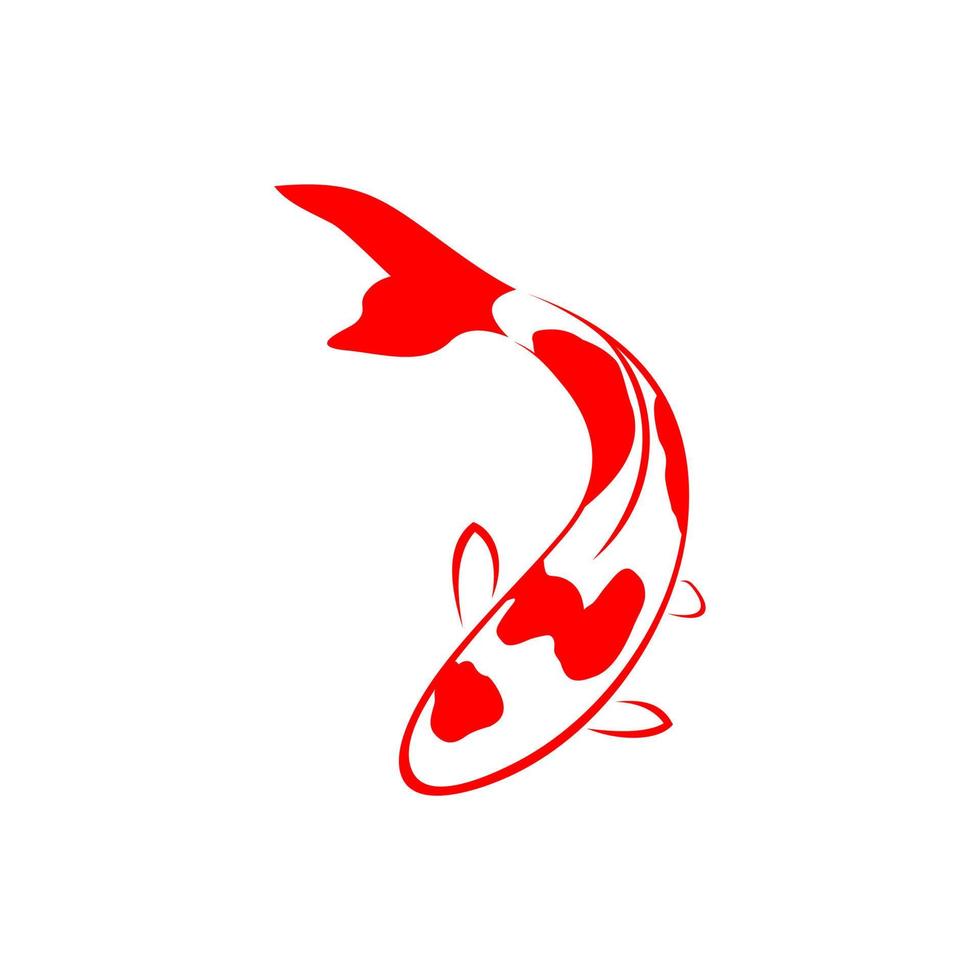 koi vissen logo vector