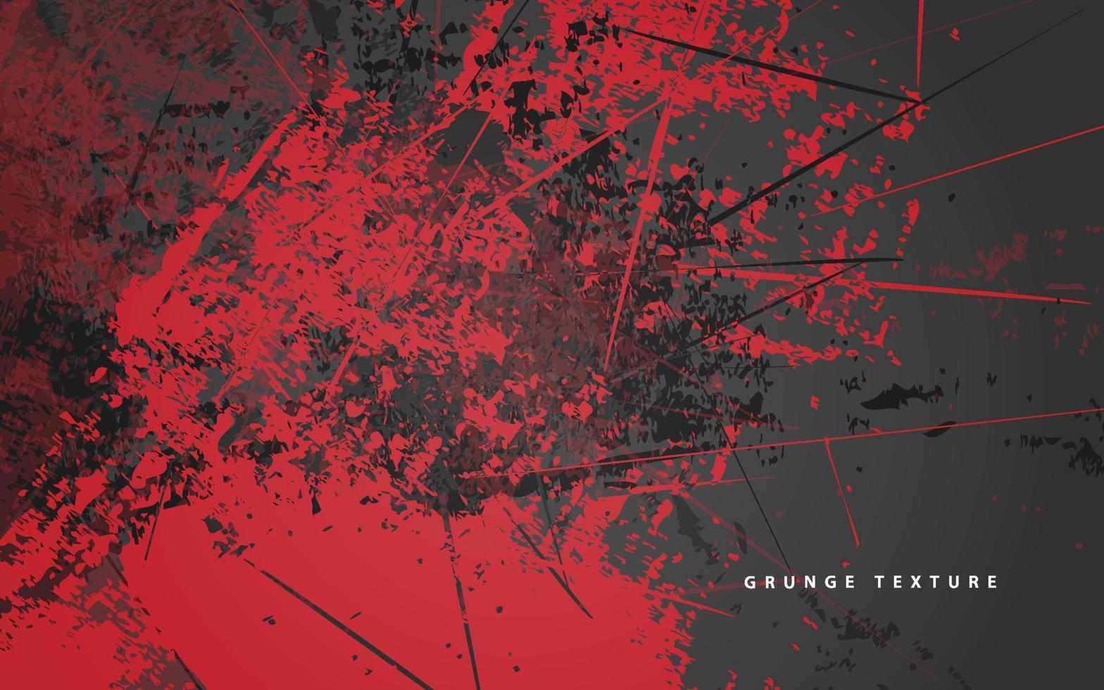 abstracte grunge textuur zwarte en rode achtergrond vector