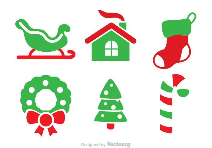 Christmas Duo Tone Vector Pictogrammen