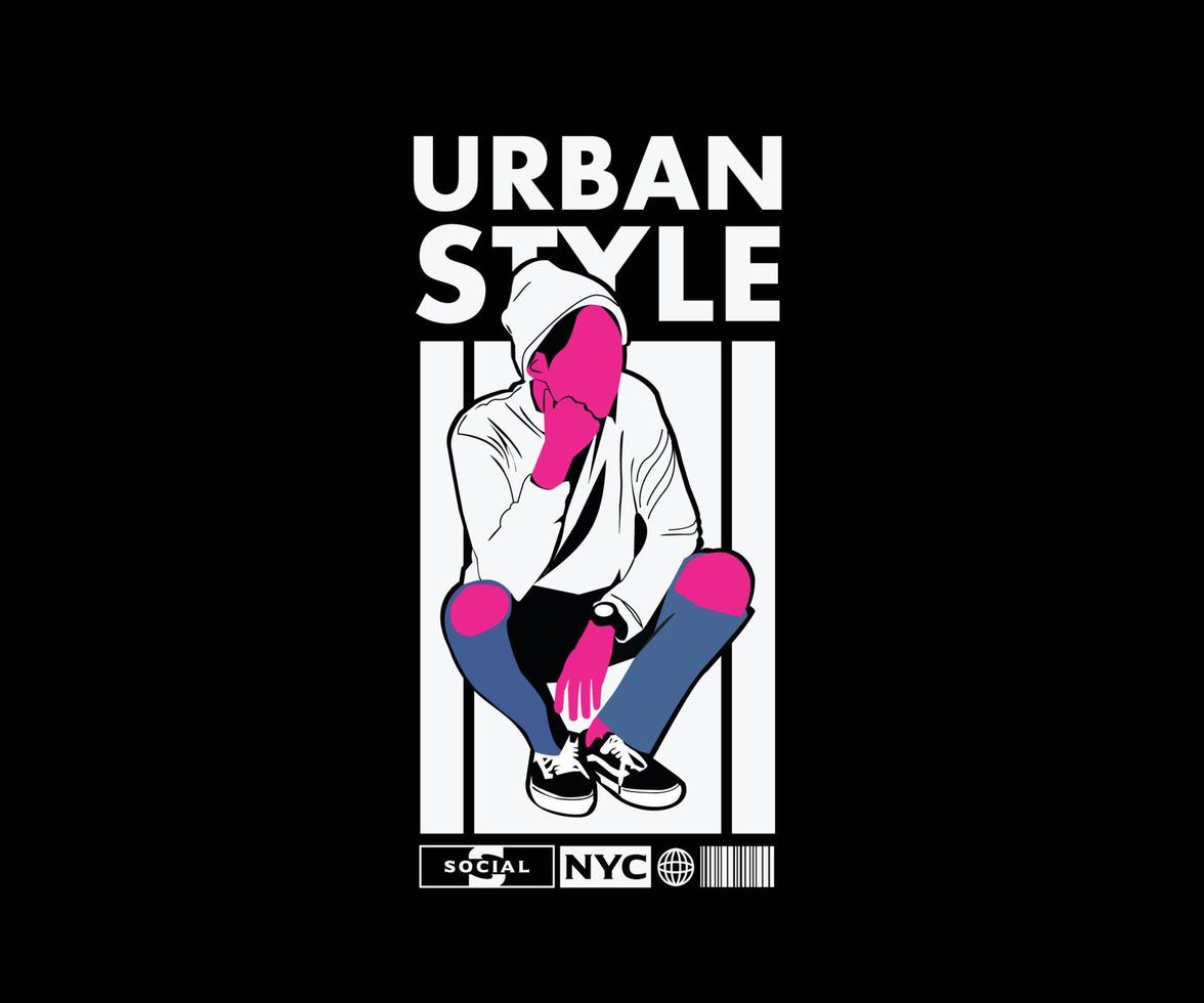 retro poster esthetisch grafisch ontwerp voor t-shirt streetwear en stedelijke stijl vector