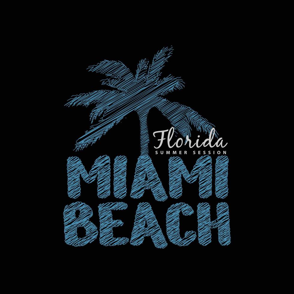 Florida illustratie typografie t-shirt ontwerp vector