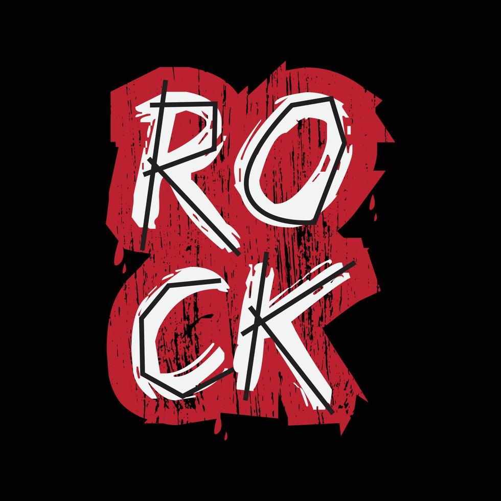 rock t-shirt en kledingontwerp vector