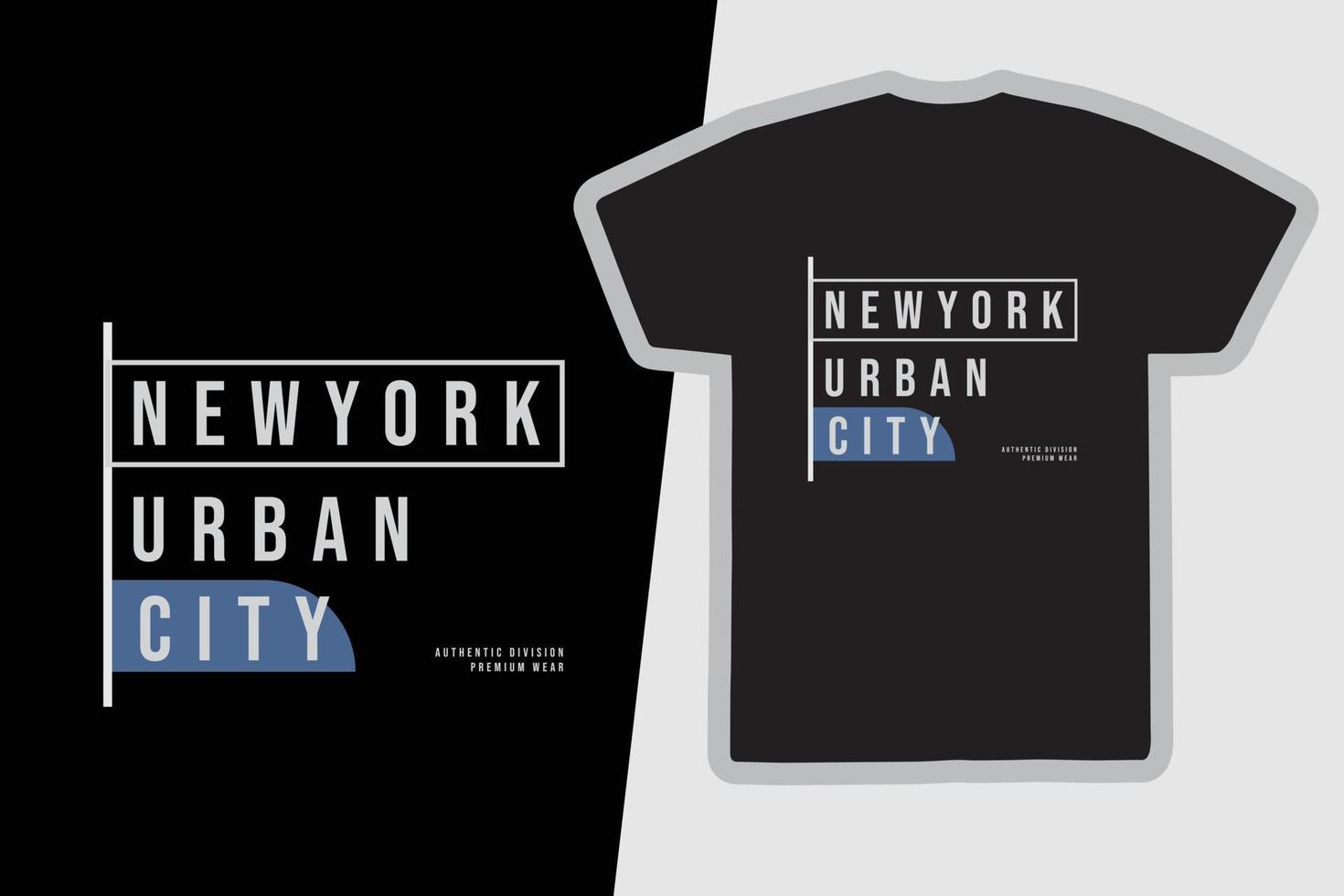 new york urban t-shirt en kledingontwerp vector