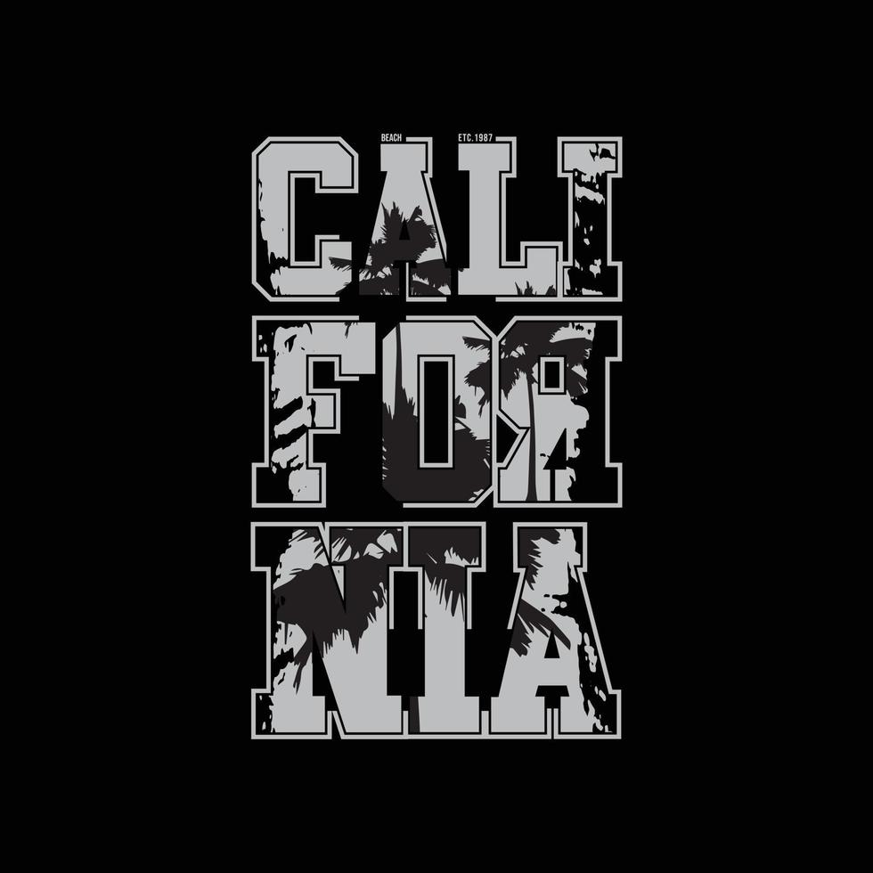 Californië illustratie typografie. perfect voor het ontwerpen van een t-shirt vector