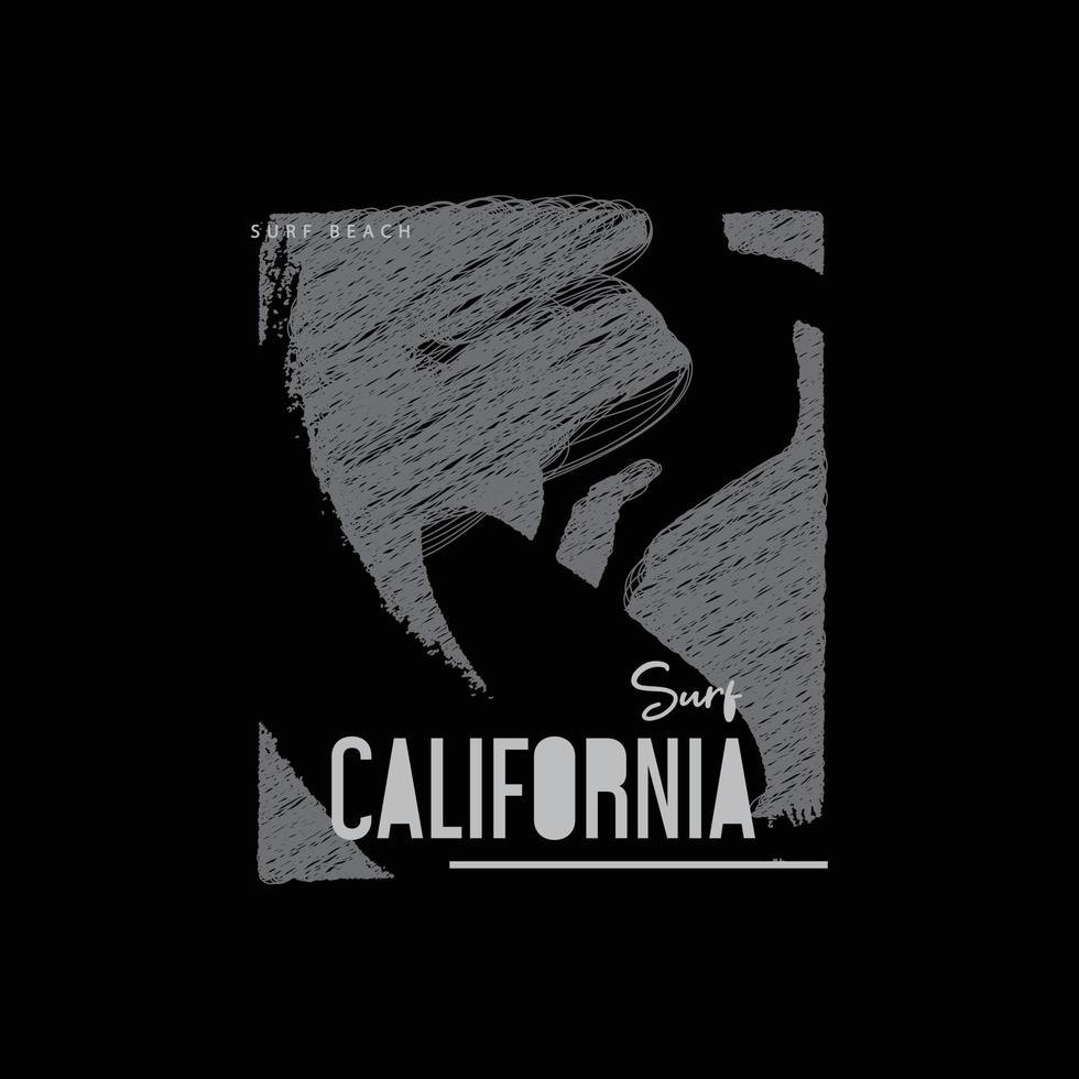 Californië illustratie typografie. perfect voor het ontwerpen van een t-shirt vector