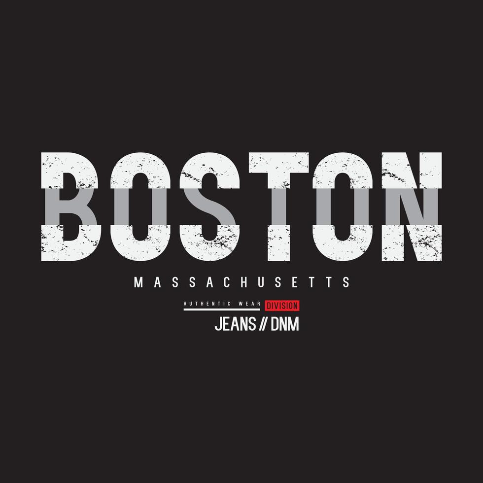 Boston typografie vector t-shirt ontwerp