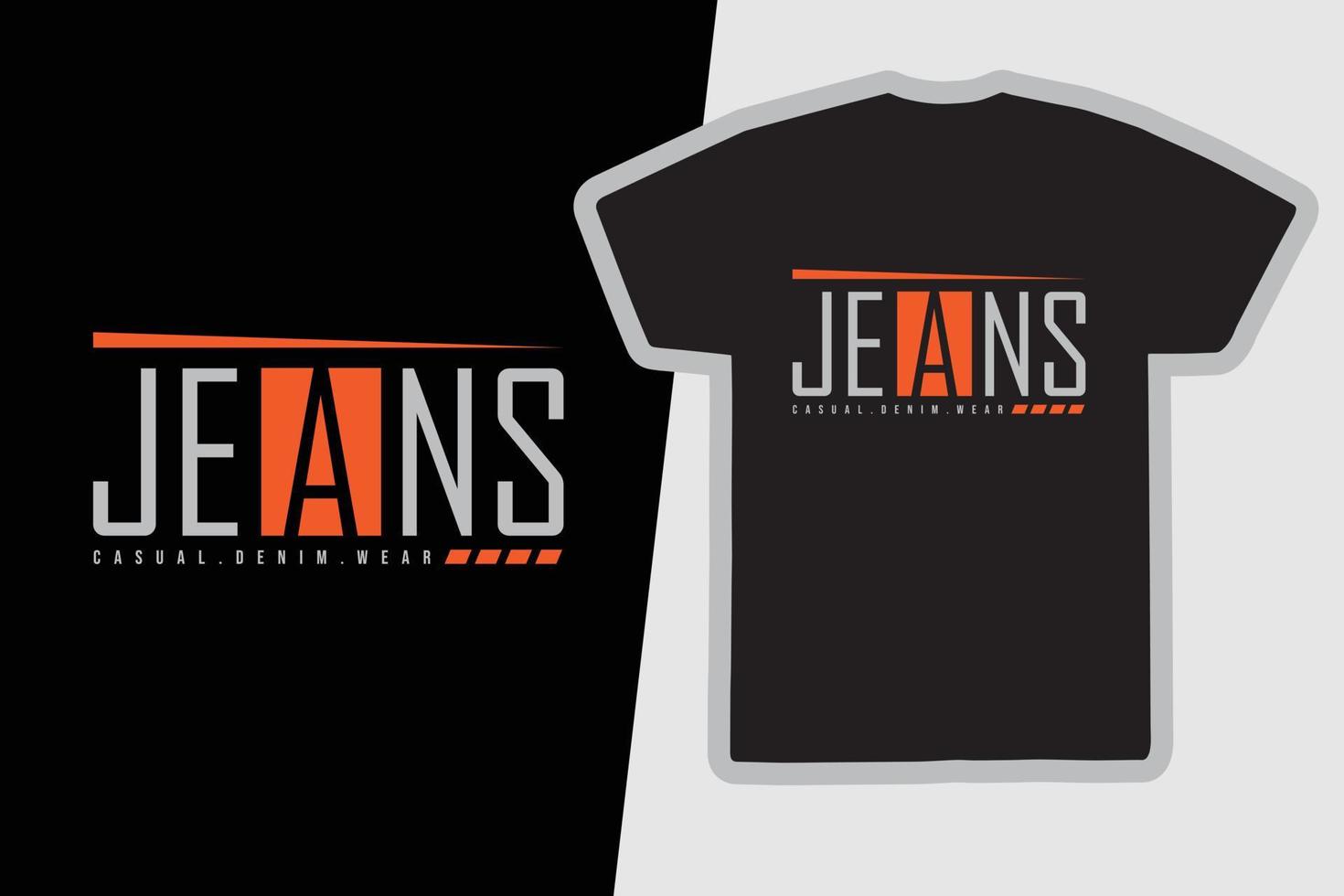 jeans t-shirt en kleding ontwerp vector