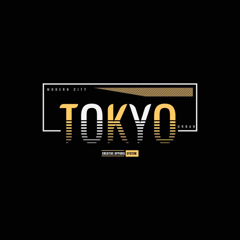 Tokyo t-shirt en kleding ontwerp vector