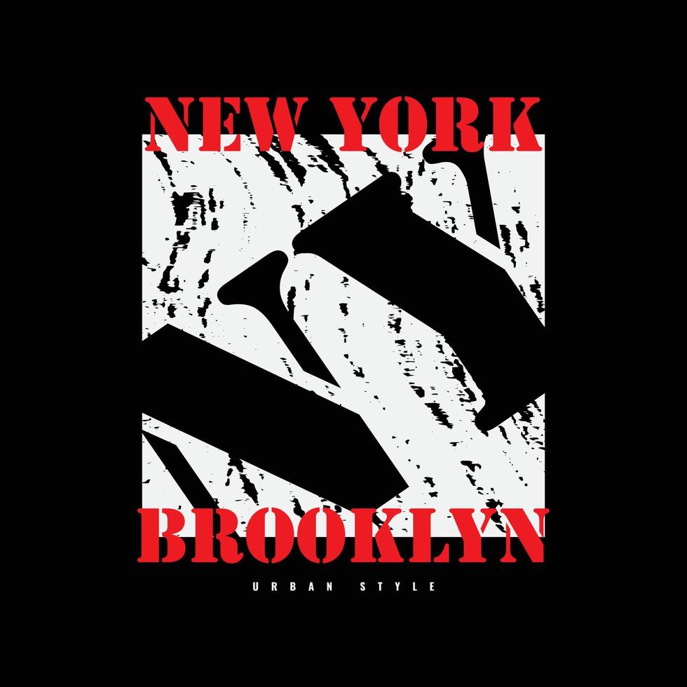 new york t-shirt en kledingontwerp vector