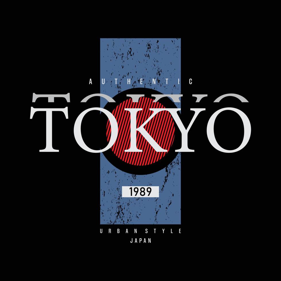 Tokyo grafisch t-shirt en kledingontwerp vector