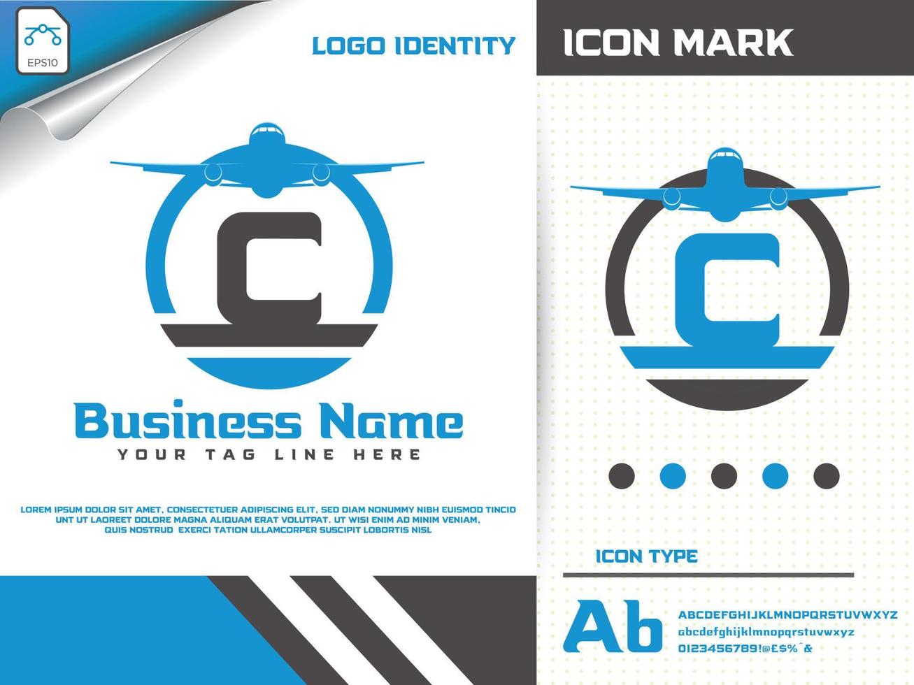 reislogo met letter c premium vector. vector