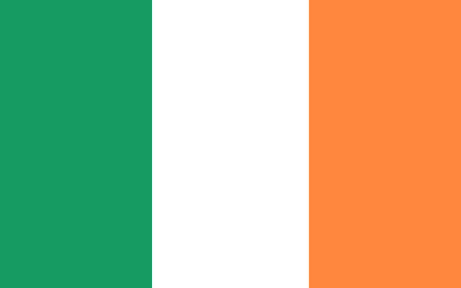 vlag van Ierland, achtergrond. vector