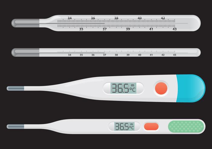 Medische thermometervectoren vector