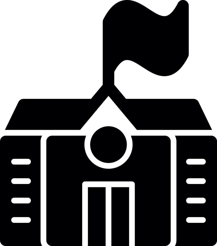 school glyph icoon vector