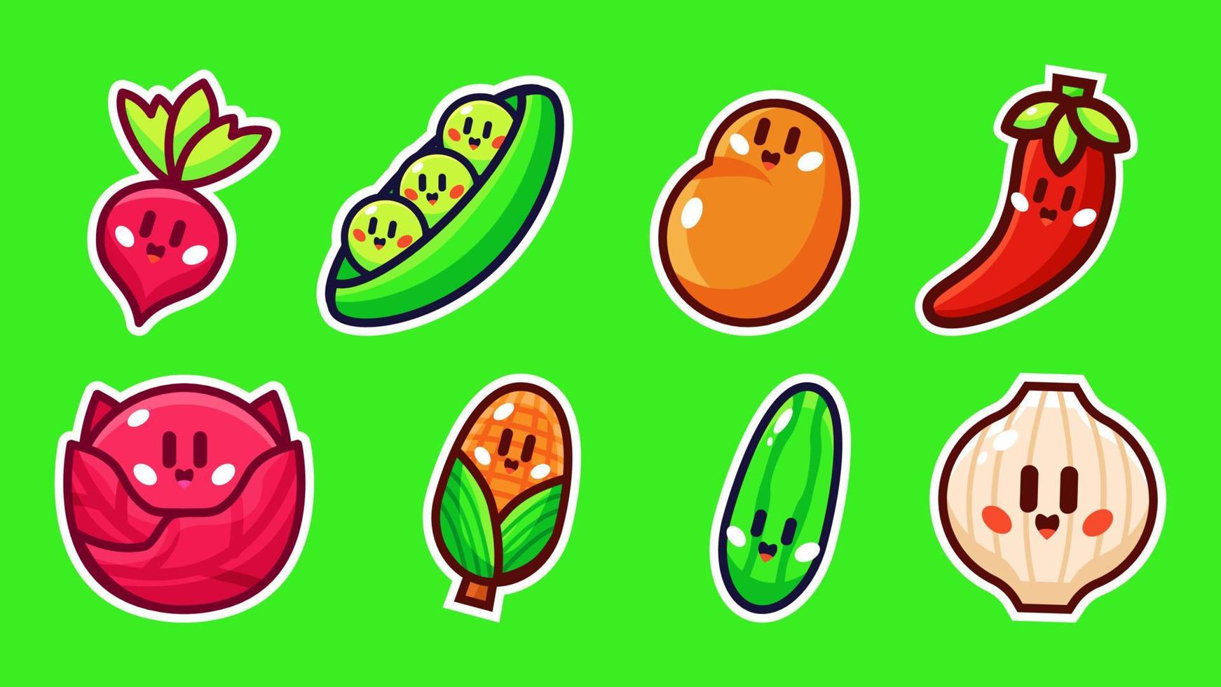 groentepakket cartoon vectorillustratie vector