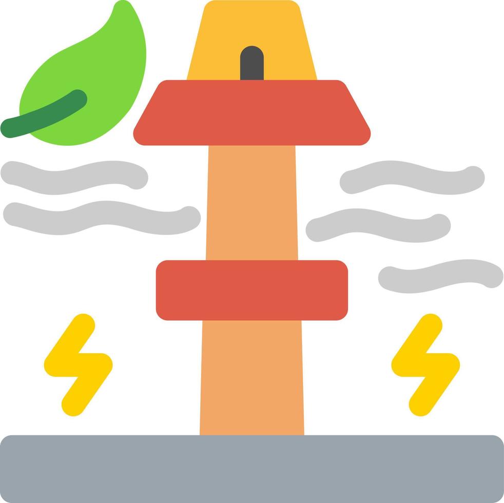 wave power platte pictogram vector