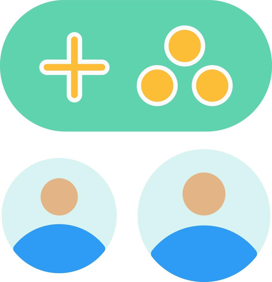 game kijkers lijn glyph icoon vector