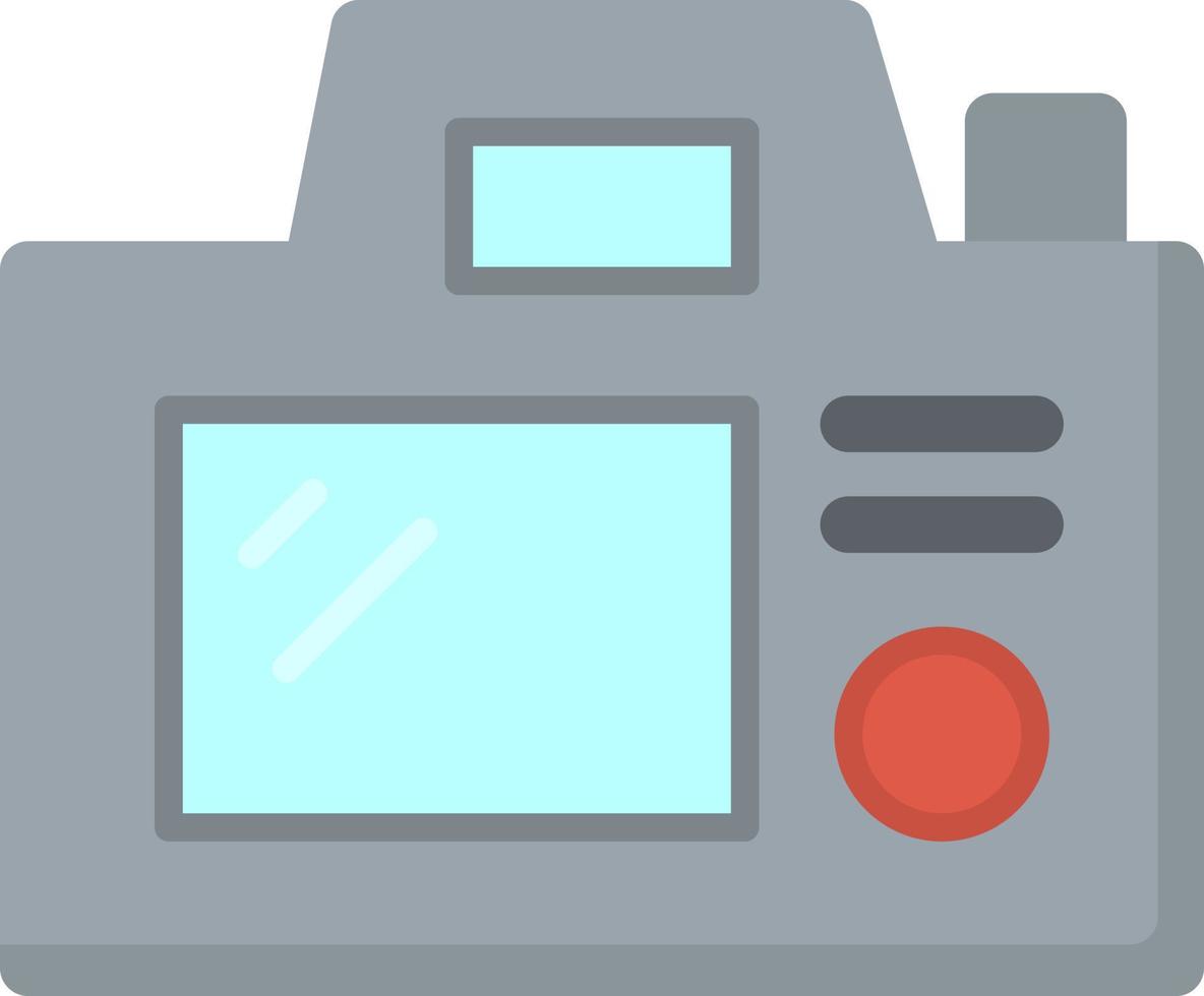 terug camera plat pictogram vector