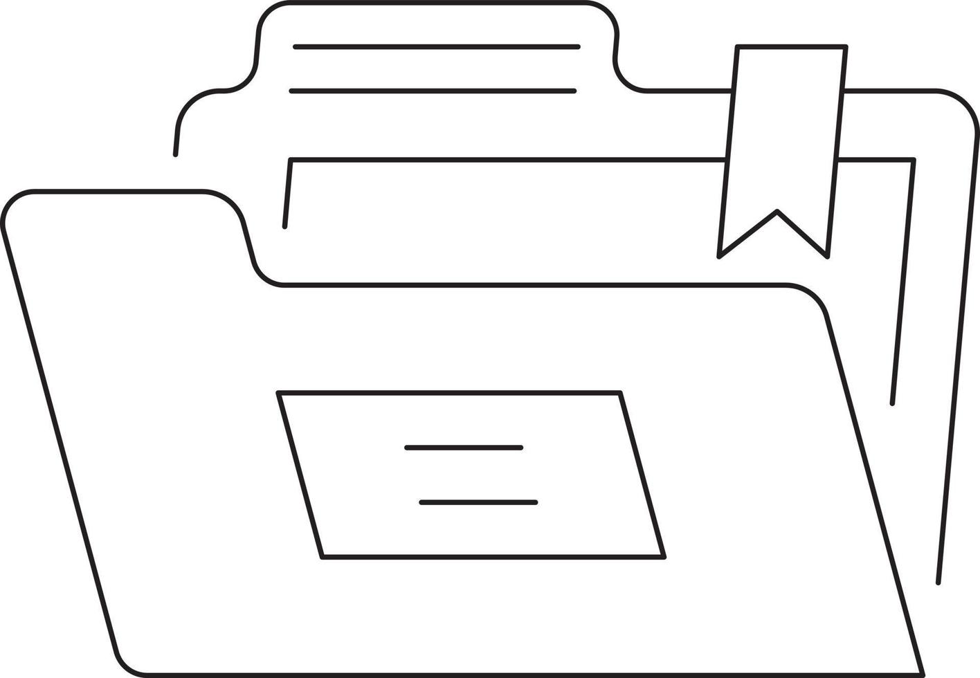 bestandsmappictogram. vector