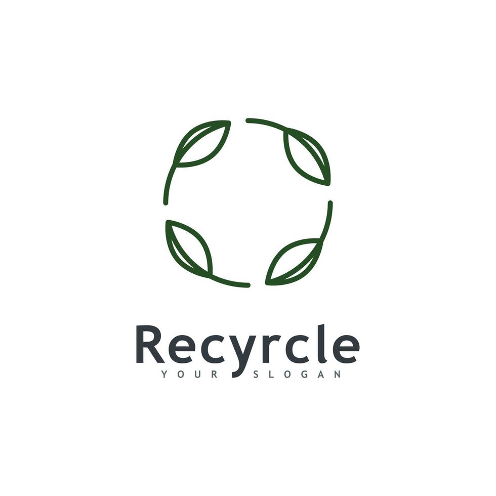 recycle logo pictogram vector. recycling illustratie symbool, rotatie pijlpictogram vector