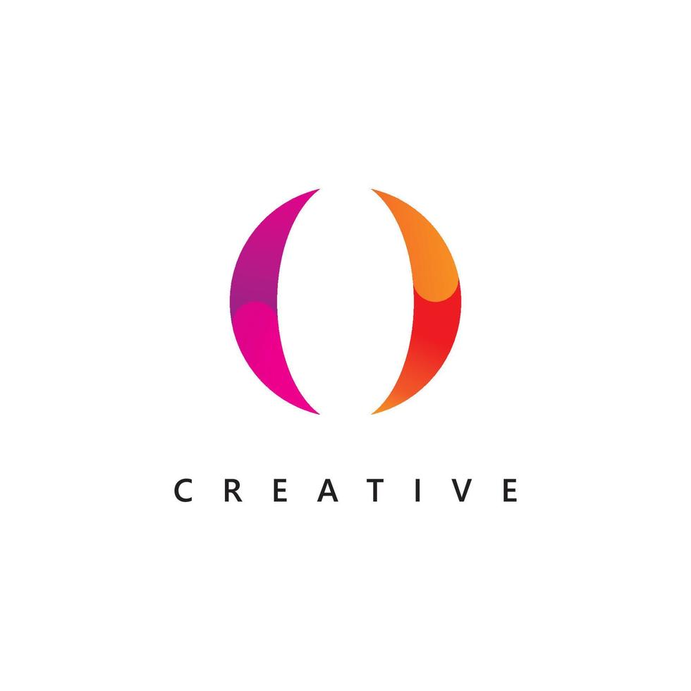 letter o logo vector sjabloon, creatief o letter eerste logo-ontwerp