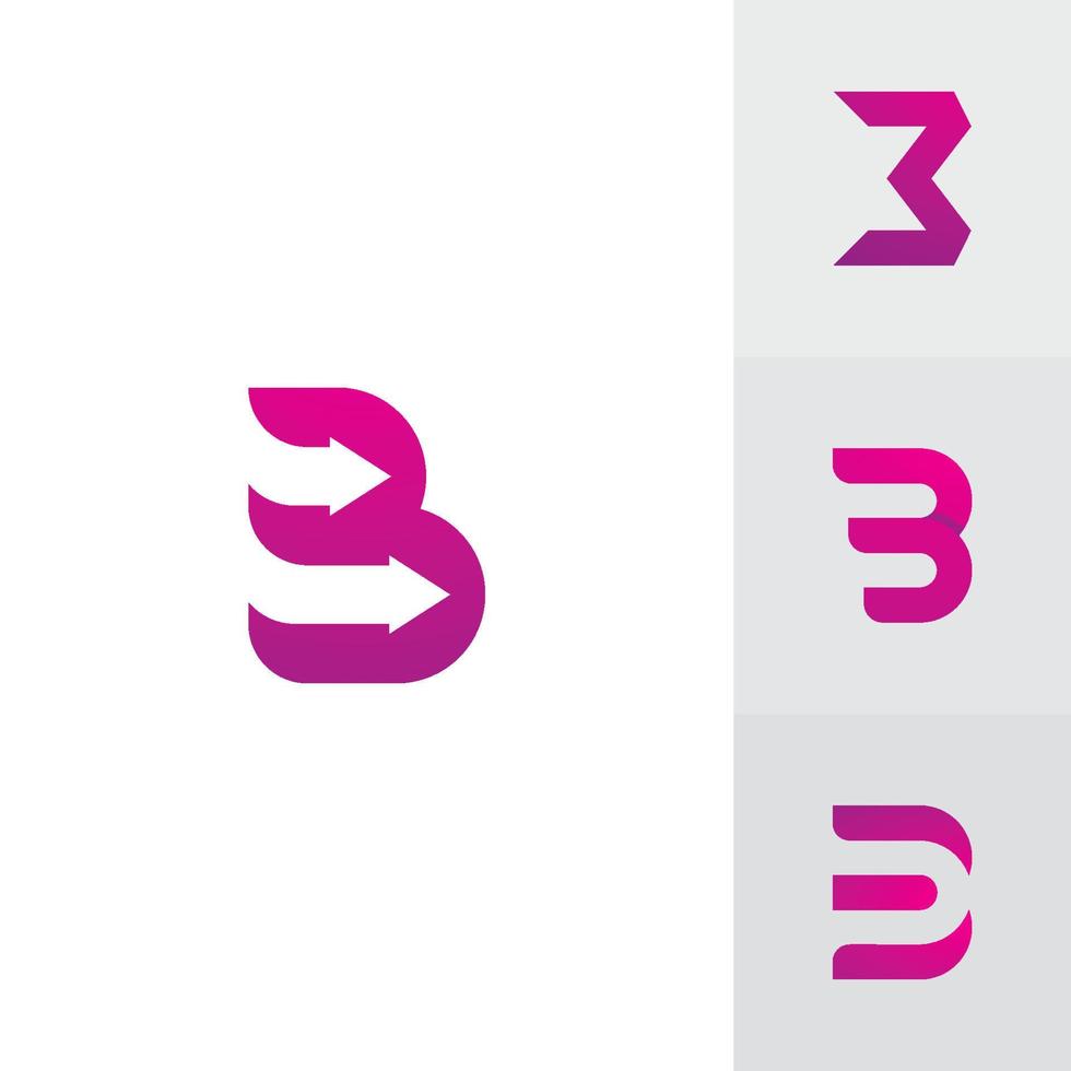 letter b logo pictogram ontwerpsjabloon, creatief b logo symbool vector