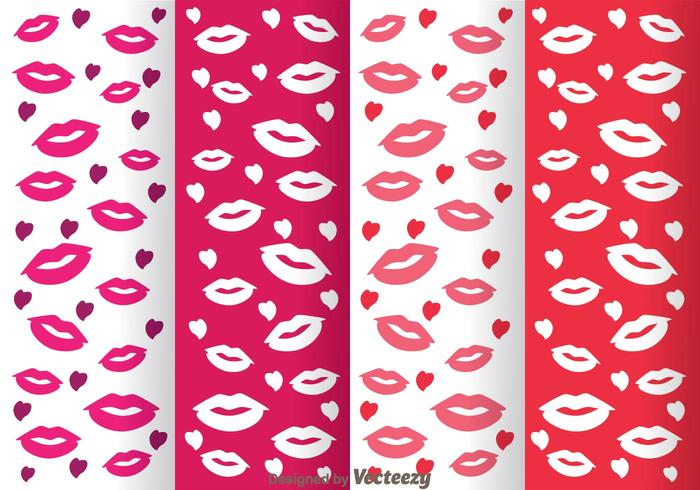 Lippen Girly Achtergrond Vectoren