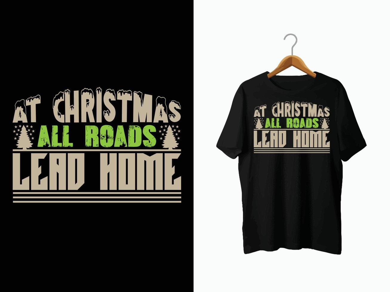 kerst t-shirt ontwerp. vector