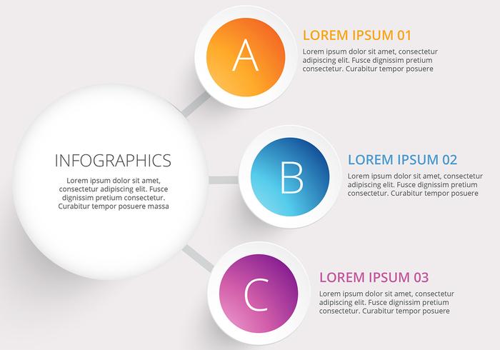 Moderne vector cirkel infographic