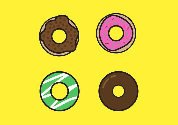 Zoete Donutvectoren vector