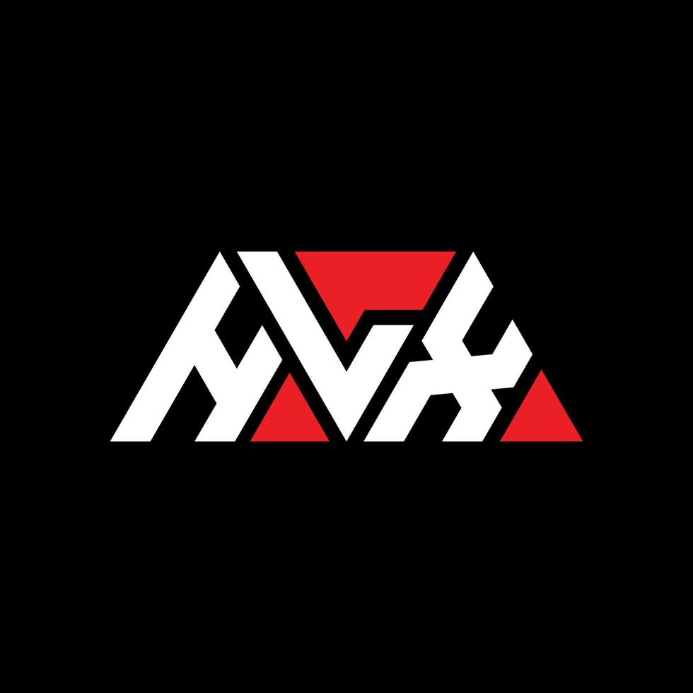 hlx driehoek letter logo ontwerp met driehoekige vorm. hlx driehoek logo ontwerp monogram. hlx driehoek vector logo sjabloon met rode kleur. hlx driehoekig logo eenvoudig, elegant en luxueus logo. hlx