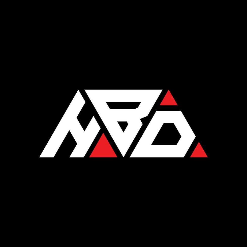 hbd driehoek brief logo ontwerp met driehoekige vorm. hbd driehoek logo ontwerp monogram. hbd driehoek vector logo sjabloon met rode kleur. hbd driehoekig logo eenvoudig, elegant en luxueus logo. hbd