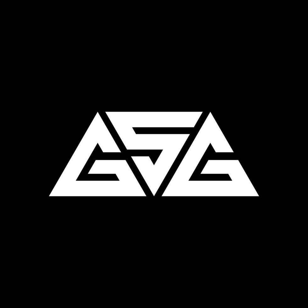 gsg driehoek brief logo ontwerp met driehoekige vorm. gsg driehoek logo ontwerp monogram. gsg driehoek vector logo sjabloon met rode kleur. gsg driehoekig logo eenvoudig, elegant en luxueus logo. gsg