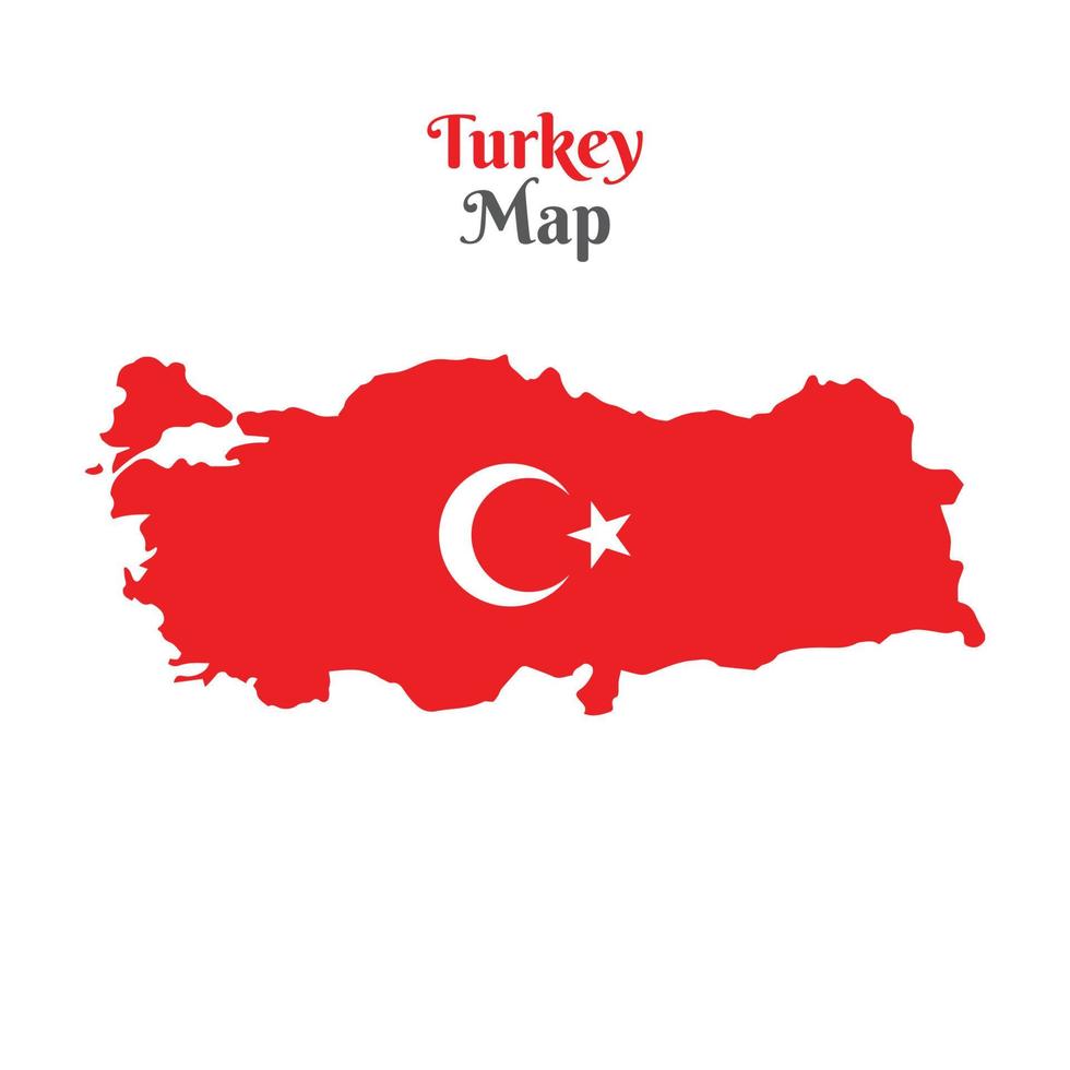 vector kaart van turkije illustratie