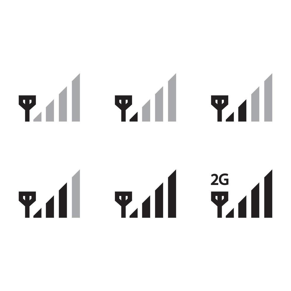 telefoon signaal pictogram eps 10 vector