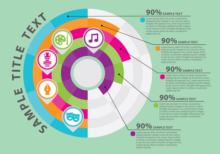 Percenten grafiek infografie vector