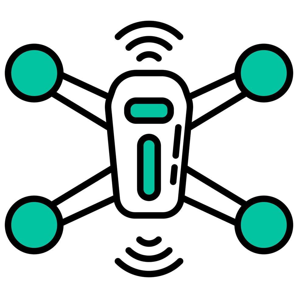 drone-apparaat en elektronisch vector