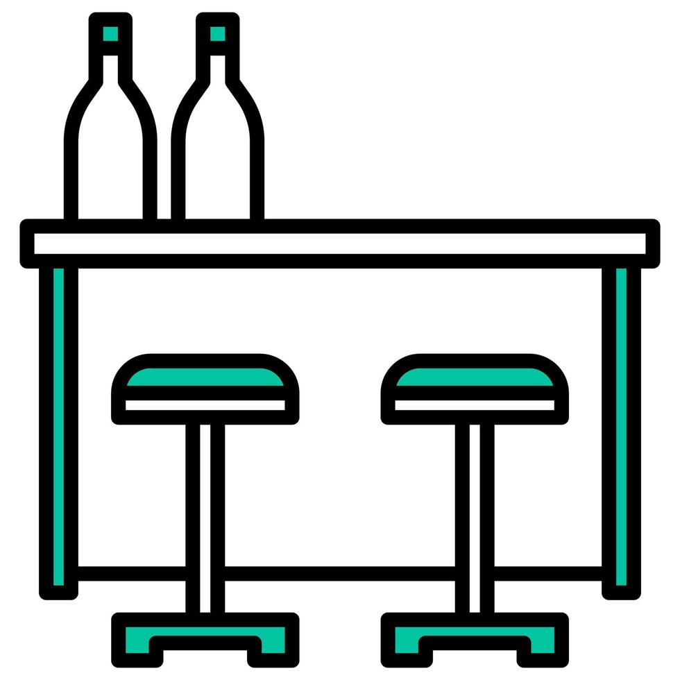 mini-bar pictogram met transparante achtergrond vector