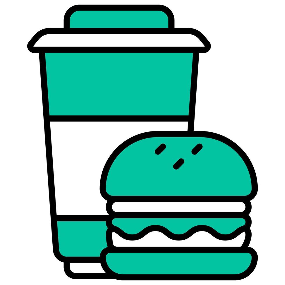 lunchpictogram met transparante achtergrond vector