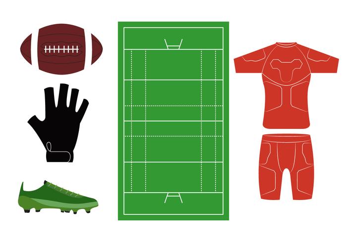 Rugby Pictogrammen vector