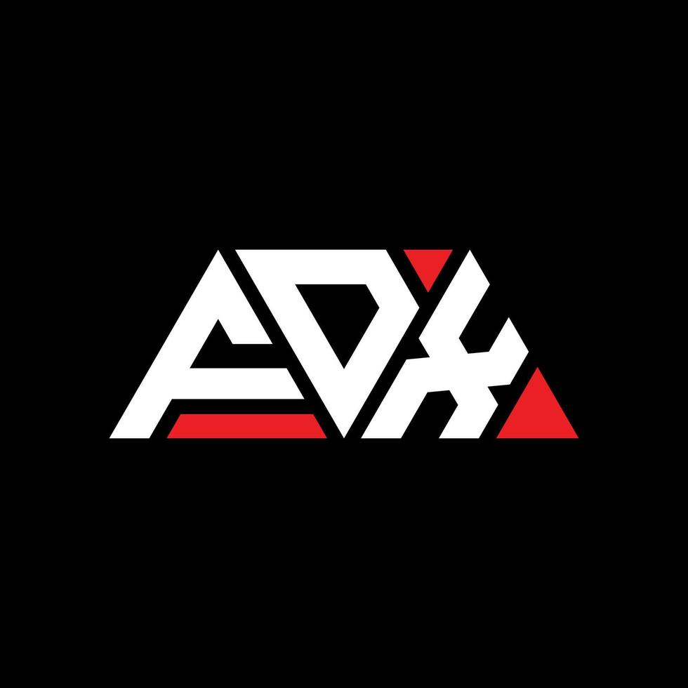 fdx driehoek brief logo ontwerp met driehoekige vorm. fdx driehoek logo ontwerp monogram. fdx driehoek vector logo sjabloon met rode kleur. fdx driehoekig logo eenvoudig, elegant en luxueus logo. fdx