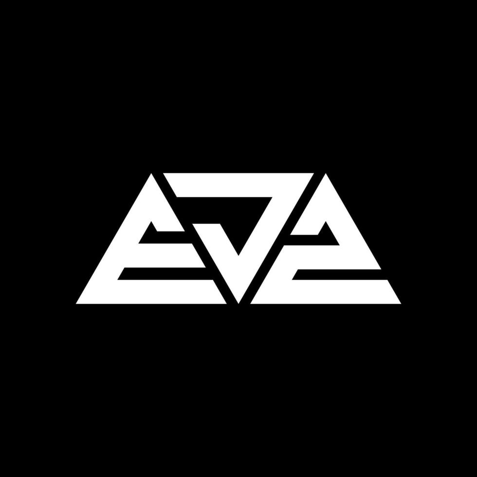 ejz driehoek brief logo ontwerp met driehoekige vorm. ejz driehoek logo ontwerp monogram. ejz driehoek vector logo sjabloon met rode kleur. ejz driehoekig logo eenvoudig, elegant en luxueus logo. ejz