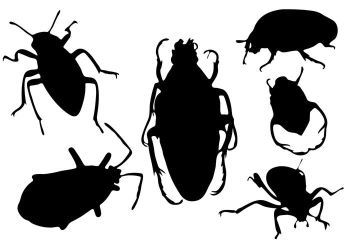 Gratis Bug Silhouette Vector