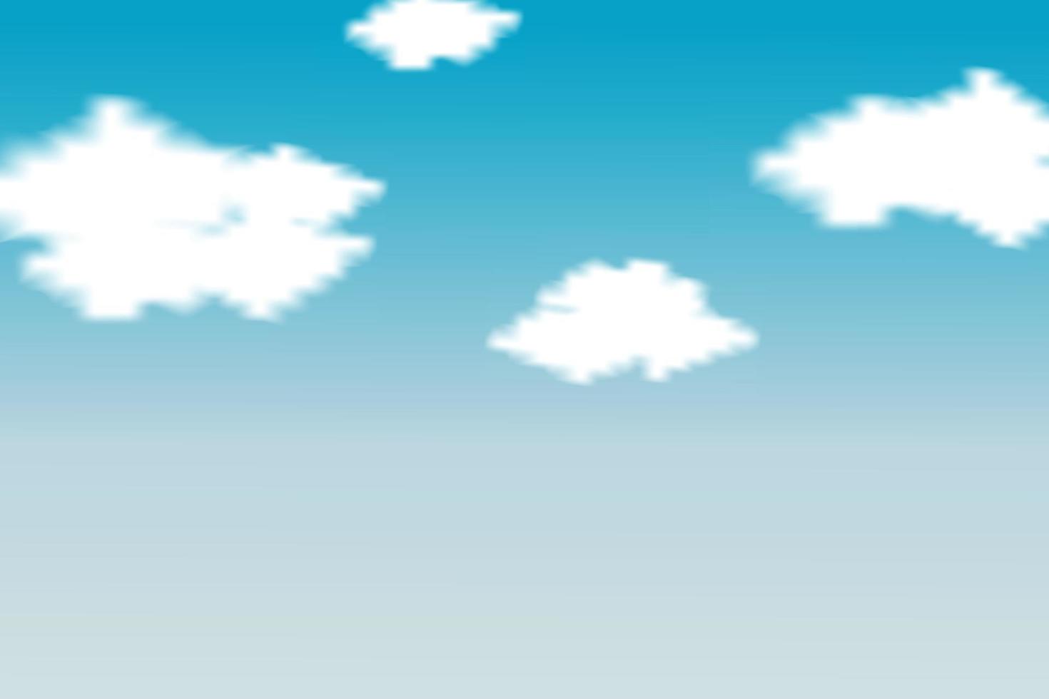 blauwe hemelvector. achtergrond met wolken op blauwe hemel. vector