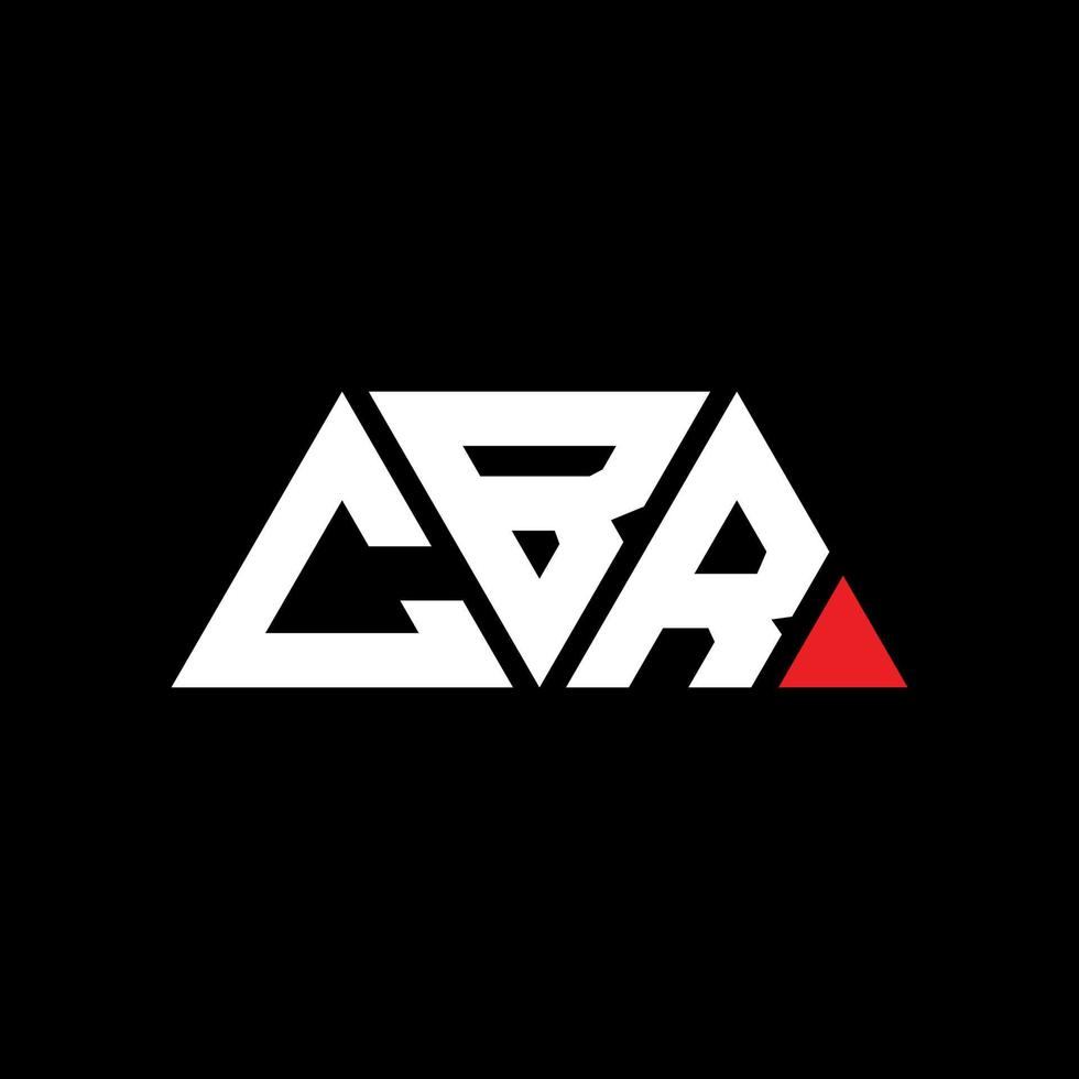 cbr driehoek brief logo ontwerp met driehoekige vorm. cbr driehoek logo ontwerp monogram. cbr driehoek vector logo sjabloon met rode kleur. cbr driehoekig logo eenvoudig, elegant en luxueus logo. cbr
