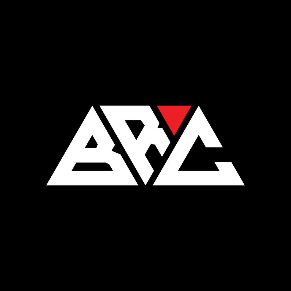 brc driehoek brief logo ontwerp met driehoekige vorm. brc driehoek logo ontwerp monogram. brc driehoek vector logo sjabloon met rode kleur. brc driehoekig logo eenvoudig, elegant en luxueus logo. brc