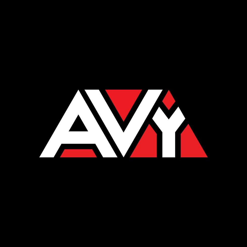 avy driehoek brief logo ontwerp met driehoekige vorm. avy driehoek logo ontwerp monogram. avy driehoek vector logo sjabloon met rode kleur. avy driehoekig logo eenvoudig, elegant en luxueus logo. avy