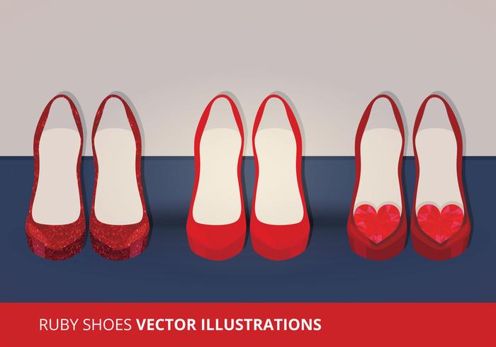 Vector Ruby Schoenen